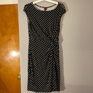 Merona black and white fitted dress